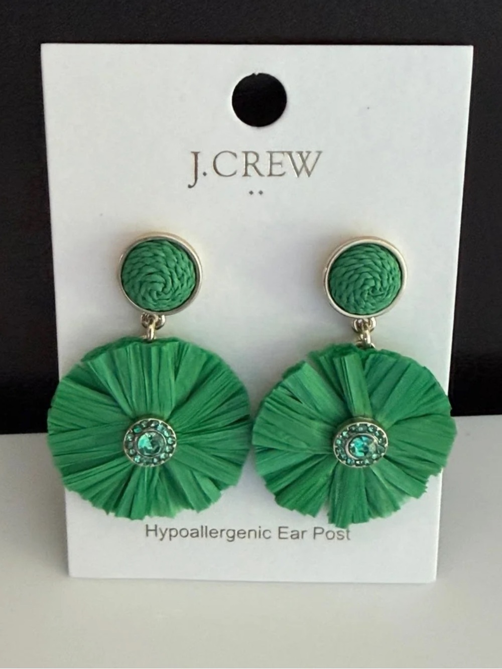 J. Crew Factory Straw Statement Earrings
